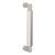 Baldwin 2579M09 8" Contemporary Door Pull with Lifetime Bright Nickel Pull Grip On The Lifetime Satin Nickel Finish