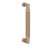 Baldwin 2580033 8" Contemporary Knurled Grip Door Pull Vintage Brass Finish