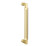 Baldwin 2582003 10" Contemporary Knurled Grip Door Pull Lifetime Brass Finish