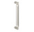 Baldwin 2582M09 10" Contemporary Knurled Grip Door Pull with Lifetime Bright Nickel Pull Grip On The Lifetime Satin Nickel Finish