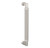 Baldwin 2582M10 10" Contemporary Knurled Grip Door Pull with Lifetime Satin Nickel Pull Grip On The Lifetime Bright Nickel Finish