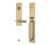 Baldwin 85316044LFD Gramercy Full Escutcheon Tubular Left Hand Dummy Handleset Lifetime Satin Brass Finish