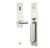 Baldwin 85316055LFD Gramercy Full Escutcheon Tubular Left Hand Dummy Handleset Lifetime Polished Nickel Finish