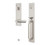 Baldwin 85316M09LFD Gramercy Full Escutcheon Tubular Left Hand Dummy Handleset Lifetime Bright Nickel Handle Pull and Lever Grip On The Lifetime Satin Nickel Finish