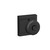Schlage F40BWE622ULD Matte Black Privacy Bowery Style Knob with Upland Rose