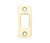 Schlage Residential 10116605 Round Corner Deadbolt Strike Bright Brass Finish