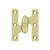 Deltana OK2520U3UNL-L Unlacquered Brass 2-1/2" x 2" Olive Knuckle Brass Hinge (Left)