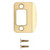 Kwikset 85303-001 Radius Corner Deadbolt Full Lip Strike Bright Brass Finish