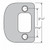 Kwikset 85303-018 Radius Corner Deadbolt Full Lip Strike Satin Nickel Finish