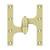 Deltana OK6050B3UNL-L Unlacquered Brass 6" x 5" Olive Knuckle Brass Hinge (Left)