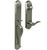 Weslock L6641-NUNSL2D Philbrook Single Cylinder Handleset with Left Hand Bordeau Lever Satin Nickel