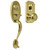 Weslock 01441-BI3SL2D Lexington 1400 Series Panic Proof Entry with Interior Impresa Knob Lifetime Brass Finish