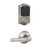 Schlage FBE469ZPCAM619BRW Satin Nickel Camelot Touch Pad Electronic Deadbolt with Z-Wave Technology and Broadway Lever