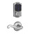 Schlage FBE469ZPCAM625FLA Polished Chrome Camelot Touch Pad Electronic Deadbolt with Z-Wave Technology and Flair Lever