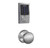 Schlage FBE469ZPCEN626AND Satin Chrome Century Touch Pad Electronic Deadbolt with Z-Wave Technology and Andover Knob