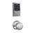 Schlage FBE469ZPCEN625GEO Polished Chrome Century Touch Pad Electronic Deadbolt with Z-Wave Technology and Georgian Knob