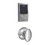 Schlage FBE469ZPCEN625SIE Polished Chrome Century Touch Pad Electronic Deadbolt with Z-Wave Technology and Siena Knob