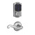 Schlage FBE468ZPCAM625FLA Polished Chrome Camelot Touch Pad Electronic Deadbolt with Z-Wave Technology and Flair Lever