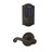 Schlage FBE468ZPCAM716FLA Aged Bronze Camelot Touch Pad Electronic Deadbolt with Z-Wave Technology and Flair Lever