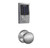 Schlage FBE468ZPCEN626AND Satin Chrome Century Touch Pad Electronic Deadbolt with Z-Wave Technology and Andover Knob