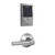 Schlage FBE468ZPCEN626BRW Satin Chrome Century Touch Pad Electronic Deadbolt with Z-Wave Technology and Broadway Lever