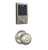 Schlage FBE468ZPCEN619GEO Satin Nickel Century Touch Pad Electronic Deadbolt with Z-Wave Technology and Georgian Knob