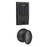 Schlage FBE468ZPCEN622SIE Matte Black Century Touch Pad Electronic Deadbolt with Z-Wave Technology and Siena Knob