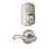 Schlage BE365CAM619/F10FLA619 Camelot Keypad Dead Bolt Combo Pack Satin Nickel Electronic Keypad Deadbolt