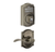 Schlage BE365CAM620/F10ACC620CAM Camelot Keypad Dead Bolt Combo Pack Antique Pewter Electronic Keypad Deadbolt