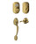 Schlage FE285PLY609ACC-BE365PLY609 Antique Brass Plymouth Keypad Handleset with Accent Lever