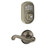 Schlage BE365PLY620-F10FLA620 Antique Pewter Plymouth Keypad Deadbolt with Flair Lever