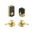 Schlage BE375CAM605-F10ACC605 Polished Brass Camelot Keyless Touch Pad Electronic Deadbolt with Accent Lever