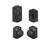 Schlage BE375CAM622-F10GEO622CAM Matte Black Camelot Keyless Touch Pad Electronic Deadbolt with Georgian Knob and Camelot Rose