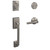 Schlage FC93CEN619BRWKIN Century Dummy Handleset with Broadway Lever and Kinsler Rose Satin Nickel