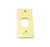 Schlage Residential F206476519 Square Corner Spring Latch Face Plate Bright Brass Finish