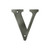 Deltana RL4V-15A Antique Nickel 4" Letter "V"