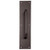 Ives Commercial 83028695315 8" Straight Pull 3/4" Round with 3-1/2" x 15" Plate Dark Bronze Powder Coat Finish