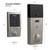 Schlage FBE469ZPCEN625SIE Polished Chrome Century Touch Pad Electronic Deadbolt with Z-Wave Technology and Siena Knob