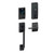 Schlage FE468ZPCEN716LATCEN Aged Bronze Century Touch Pad Electronic Deadbolt with Z-Wave Technology and Century Handleset with Latitude Lever and CEN rose