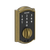 Schlage BE375CAM609-F10ACC609 Antique Brass Camelot Keyless Touch Pad Electronic Deadbolt with Accent Lever