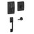 Schlage FE375CEN622LAT Matte Black Century Keyless Touch Pad Electronic Handleset with Latitude Lever