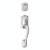 Schlage FC58CAM625 Polished Chrome Camelot Single Cylinder Handleset (Exterior Side Only)