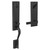 Schlage FCT60ADD622NBKADD Addison Single Cylinder Handleset with Northbrook Lever and Addison Rose Matte Black