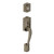 Schlage F60CAM620AND Antique Nickel Camelot Handle Set with Andover Handle