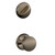 Schlage F60CAM620AND Antique Nickel Camelot Handle Set with Andover Handle
