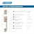 Schlage F60CEN619MER Satin Nickel Century Handle Set with Merano Handle