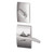 Schlage F60CEN625MNHCEN Polished Chrome Century Handle Set with Manhattan Handle and Century Rose