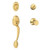 Schlage F60PLY605BEL Bright Brass Plymouth Handle Set with Bell Handle Schlage F60PLY605BEL Bright Brass Plymouth Handle Set with Bell Handle