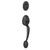 Schlage F60PLY622BWE Matte Black Plymouth Handle Set with Bowery Handle Schlage F60PLY622BWE Matte Black Plymouth Handle Set with Bowery Handle