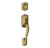Schlage F93CAM609BEL Antique Brass Camelot Dummy Handleset with Bell Knob Schlage F93CAM609BEL Antique Brass Camelot Dummy Handleset with Bell Knob